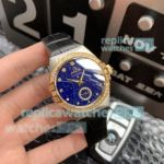 Swiss Replica Omega Constellation Diamond Watch Blue Dial 35mm